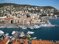A Beautiful Seaport In France Royalty Free Stock Image A Beautiful Seaport In France Royalty Free Stock Image