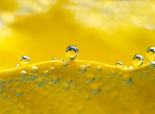 Bubbles On Yellow Lilly Stock Image Bubbles On Yellow Lilly Stock Image