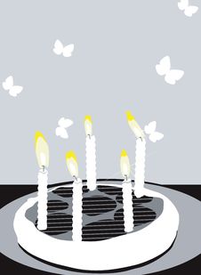 Birthday Cakes With Candles Stock Images Birthday Cakes With Candles Stock Images