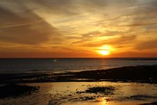 Sunset At Seven Sisters Stock Photo Sunset At Seven Sisters Stock Photo