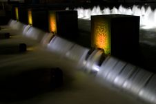 Fountain At Night Stock Photos Fountain At Night Stock Photos