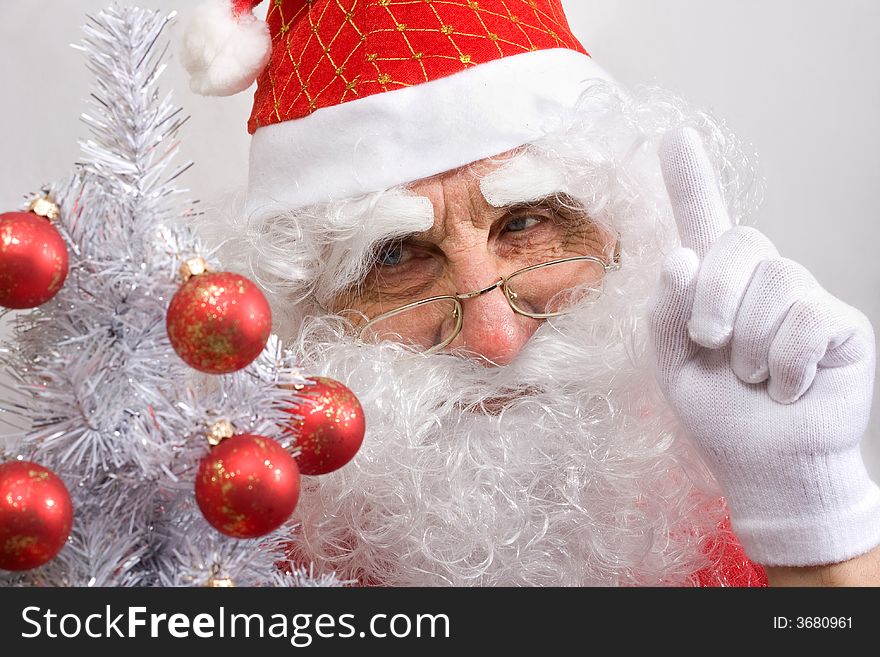 Traditional old Santa Claus with christmas ornament. Traditional old Santa Claus with christmas ornament