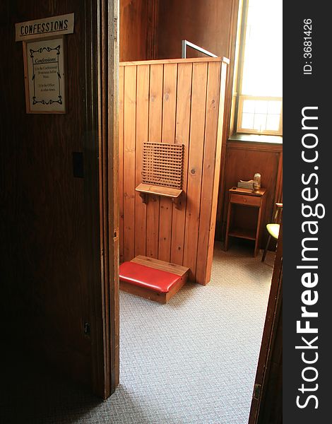 The Catholic Confessional.