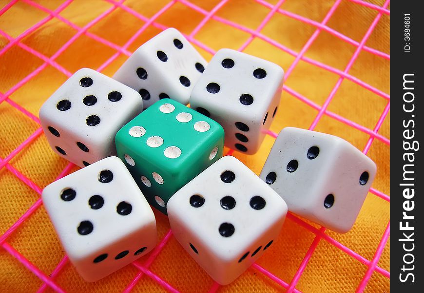 Dice used in chance games