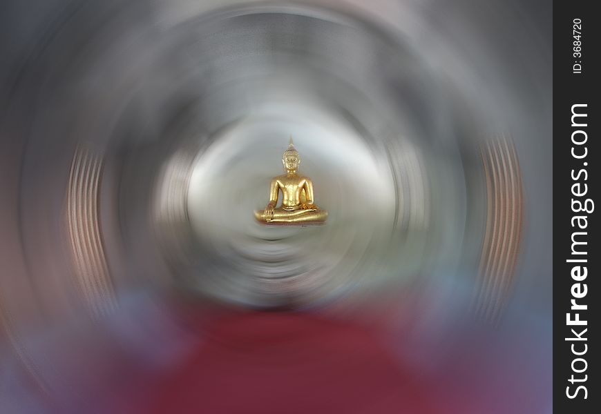 golden Buddha image meditation power abstract. golden Buddha image meditation power abstract