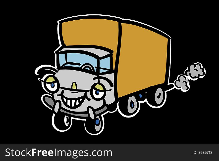 Cartoon Truck - Free Stock Images & Photos - 3685713 | StockFreeImages.com