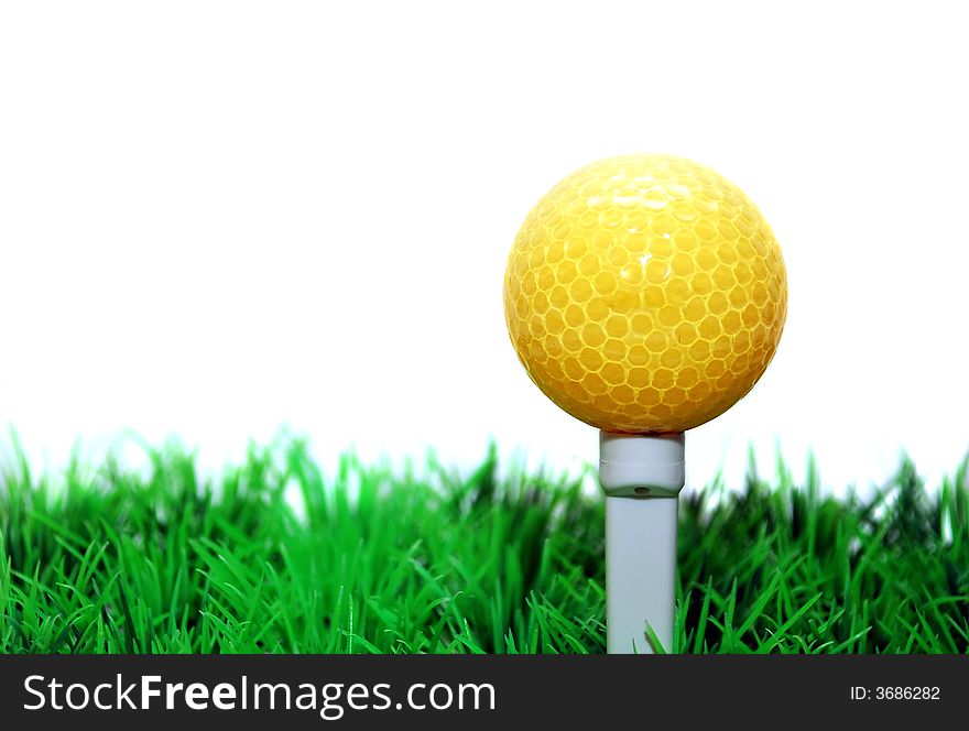 Golfball On Tee