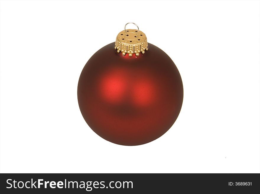 Holiday ball isolated on a white background. Holiday ball isolated on a white background