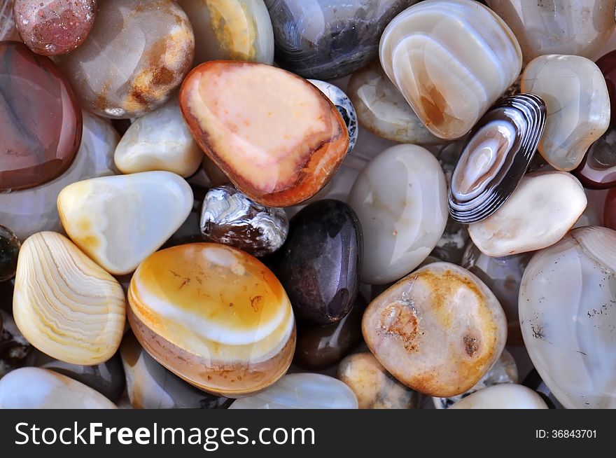 Natural Agate, various types and color