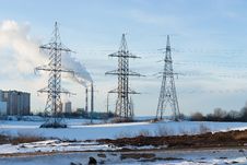 Electricity Pylons Royalty Free Stock Photos Electricity Pylons Royalty Free Stock Photos