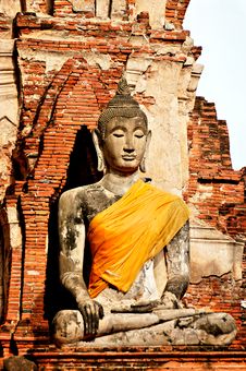 Anciant Buddhist Temple Ruins In Ayuttaya, Thailan Stock Photos Anciant Buddhist Temple Ruins In Ayuttaya, Thailan Stock Photos
