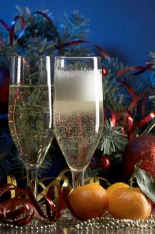 Glass With Champagne Stock Photos Glass With Champagne Stock Photos