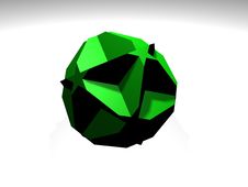 Green Star Die Royalty Free Stock Photography