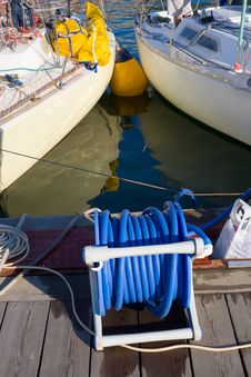 Yachts In Marina Royalty Free Stock Photos Yachts In Marina Royalty Free Stock Photos