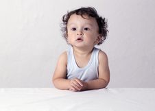 Portrait Of The Child. Royalty Free Stock Image