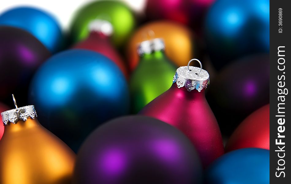 Colorful Christmas Baubles