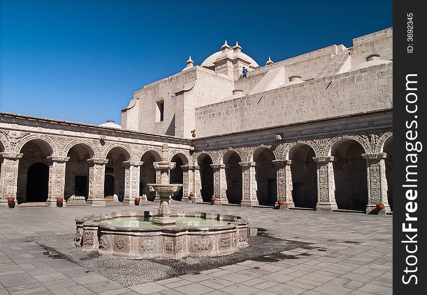 Courtyard at Arequipa, Peru