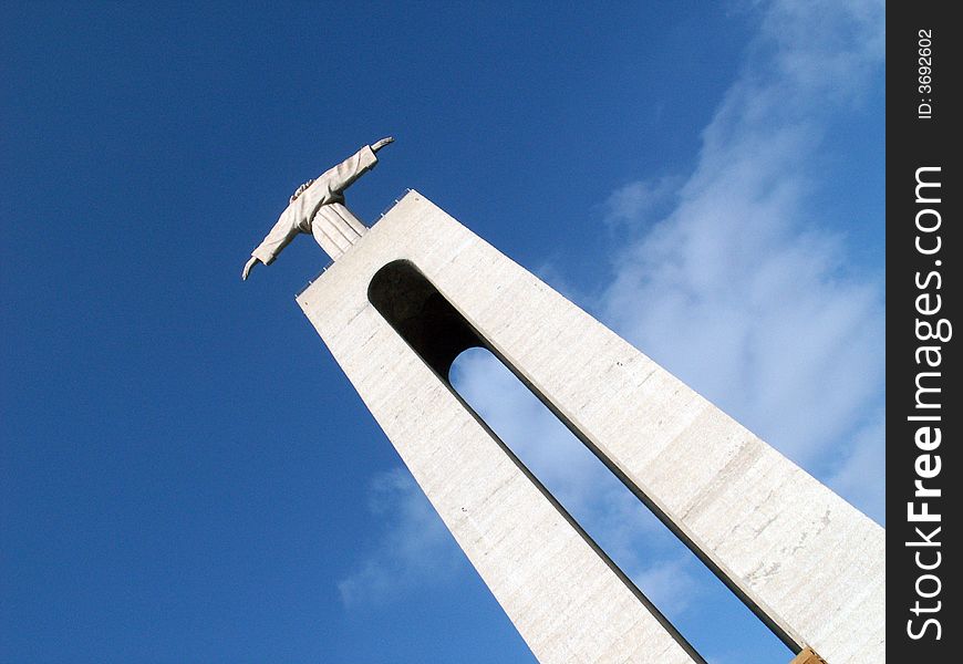 Statue of Cristo Rei (Chist King) in Almada, Portugal. Statue of Cristo Rei (Chist King) in Almada, Portugal