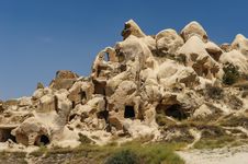 Rocks Near Goreme, Cappadocia, Turkey Royalty Free Stock Photography Rocks Near Goreme, Cappadocia, Turkey Royalty Free Stock Photography