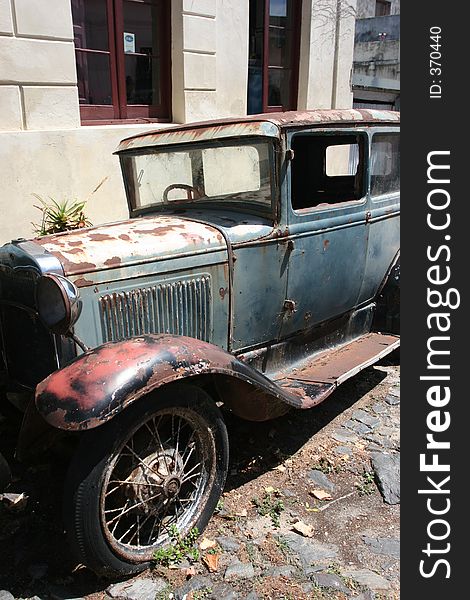 Old car in Colonia, Uruguay. Old car in Colonia, Uruguay