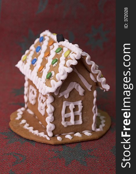 Gingerbread house biscuit