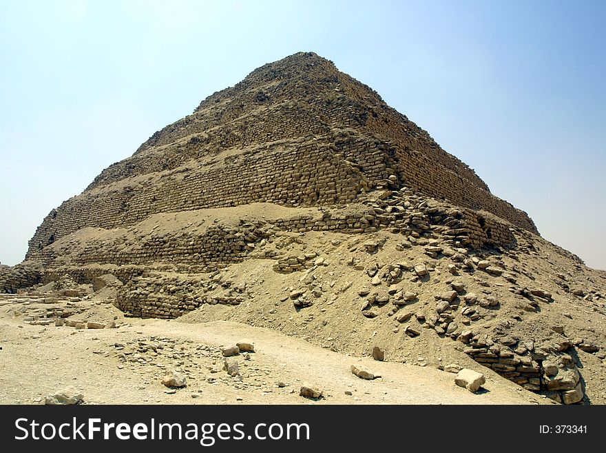 Step pyramid at Saqqara, Egypt