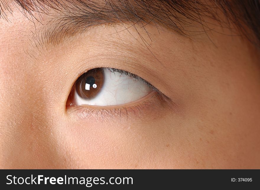 Eye of  a chinese woman