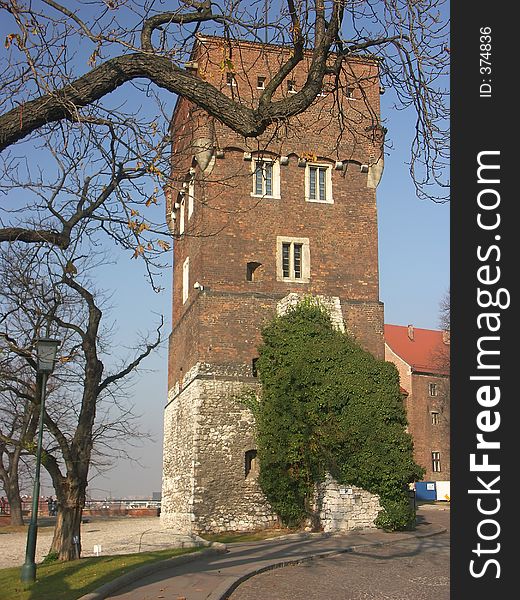 Tower of the Royal Castle Wawel in Krakow. Tower of the Royal Castle Wawel in Krakow