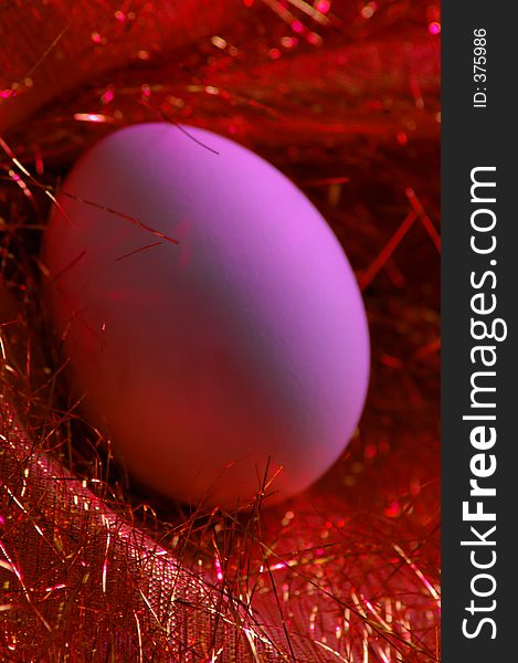 Purple easter egg. Purple easter egg