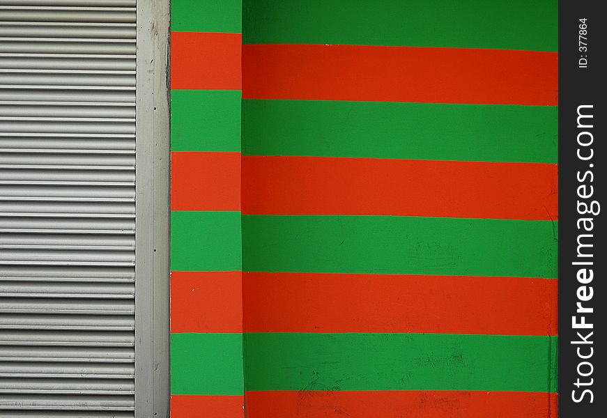 Red & green strips