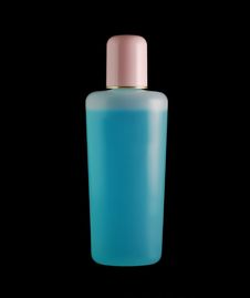 Vial With Lotion At Black Stock Photos Vial With Lotion At Black Stock Photos