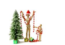 Christmas Decorating Royalty Free Stock Images Christmas Decorating Royalty Free Stock Images