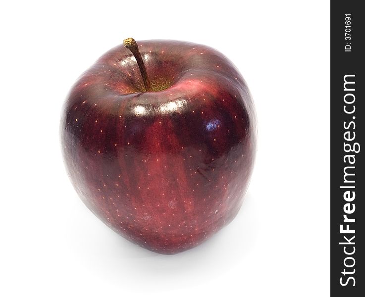 Red Apple with white background