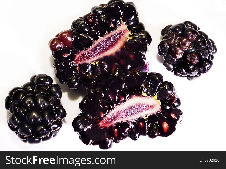 Blackberry Isolated With White Background