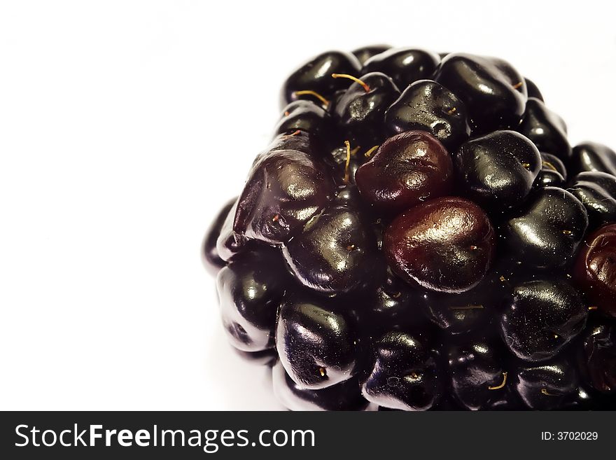 Blackberry isolated with white background 3