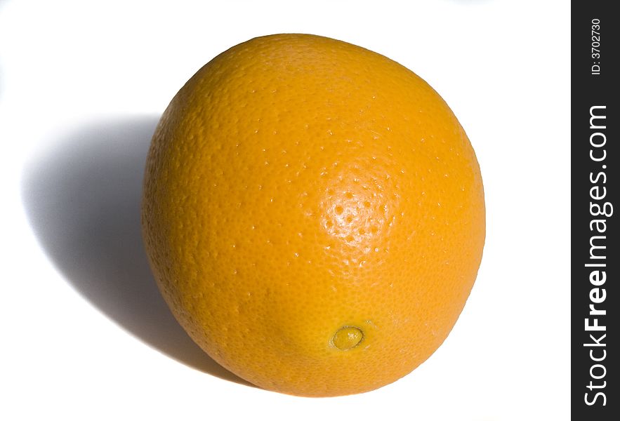 Orange fruit with white background