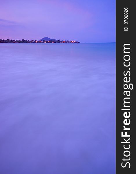 Evening Wave in the Ocean