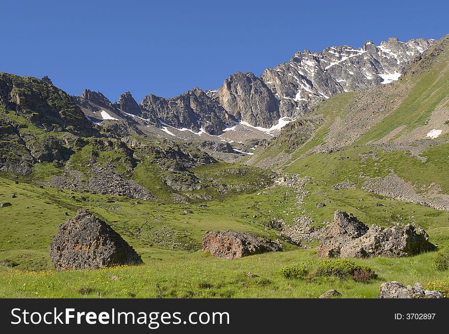 Mountains in the Caucasus. Russia. Mountains in the Caucasus. Russia