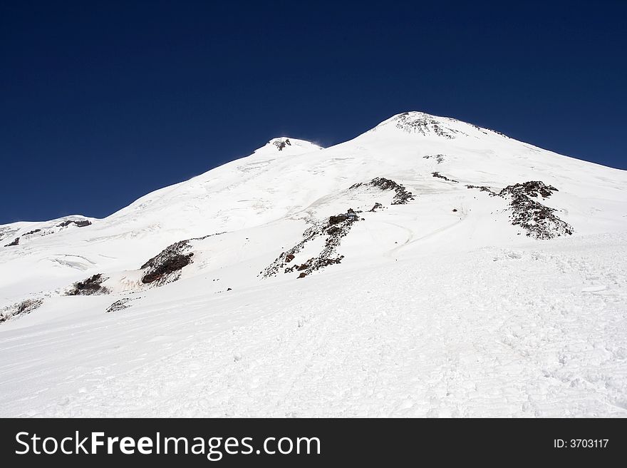 Highest peak in the Europe. Caucasus. Russia. Highest peak in the Europe. Caucasus. Russia