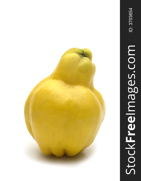 Exotic pear on white background