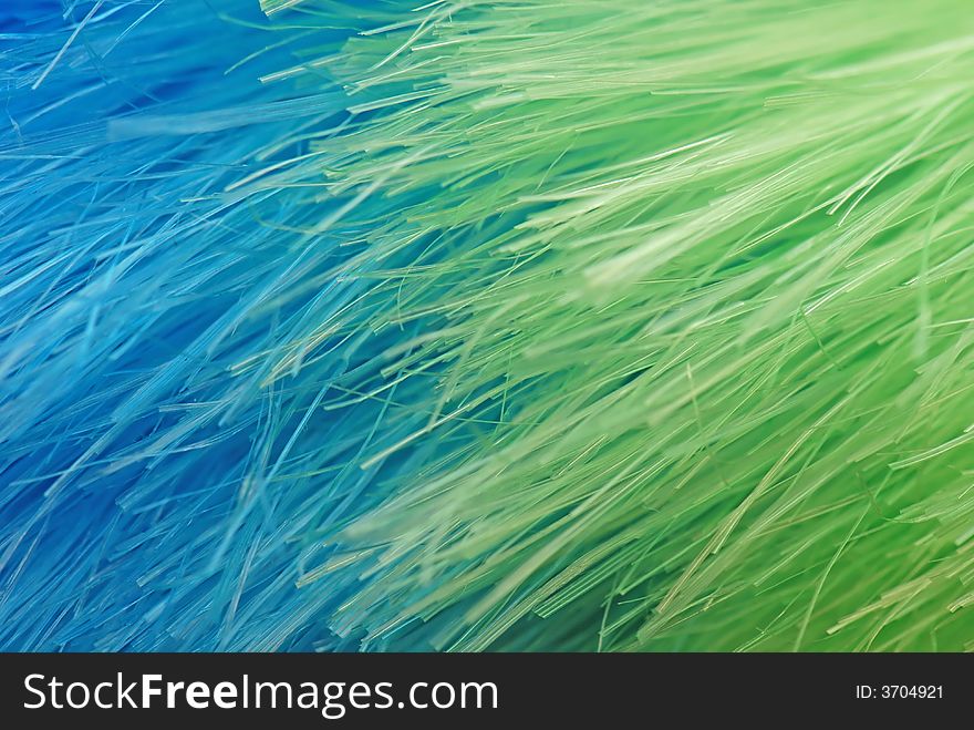 A colorful brush in extreme closeup. A colorful brush in extreme closeup