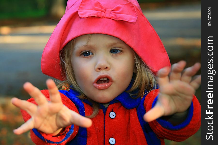 Portrait Of The Girl In A Pink Hat