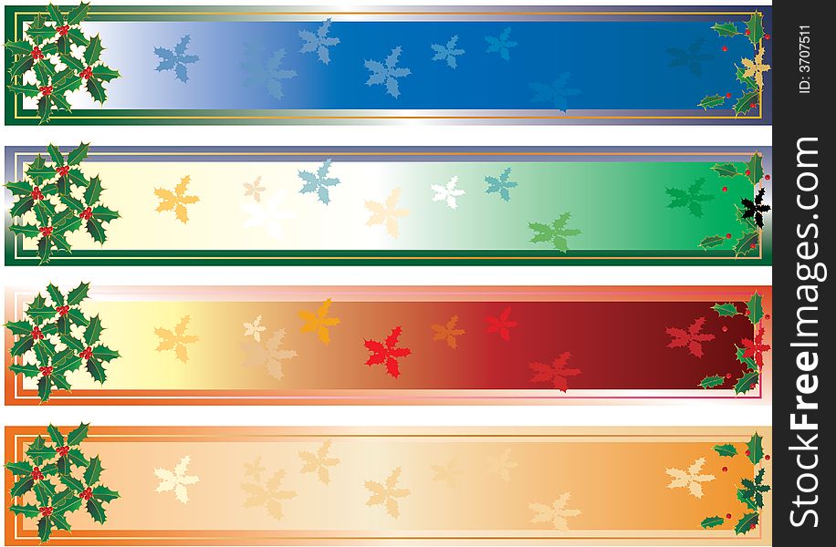 Vector banners for christmas holidays. Vector banners for christmas holidays