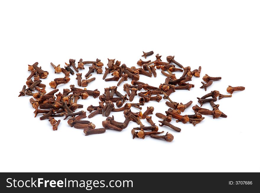 Simply cloves on white background