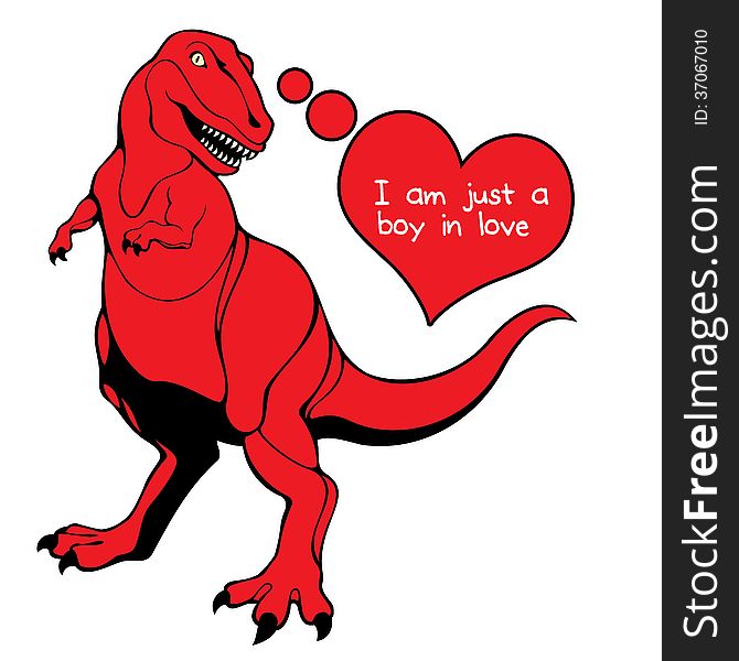 Valentine's Day Dino Love