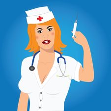 Doctor With Syringe Royalty Free Stock Photo Doctor With Syringe Royalty Free Stock Photo