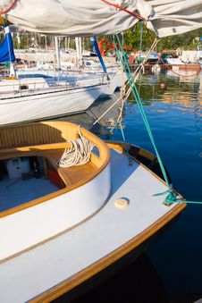 Yachts In Marina Royalty Free Stock Photos Yachts In Marina Royalty Free Stock Photos