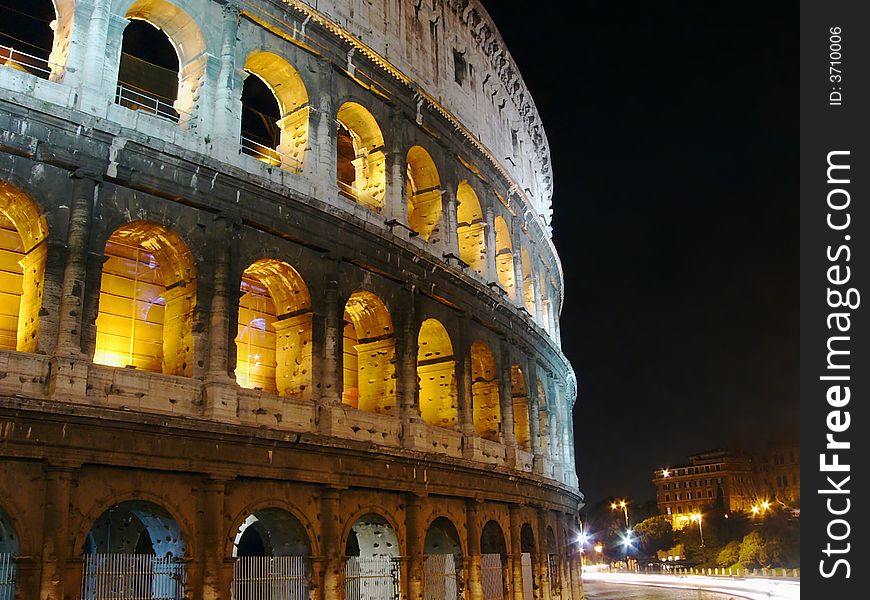 Colosseo at night, Rome