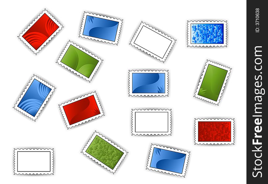 Vector image of mail stamp