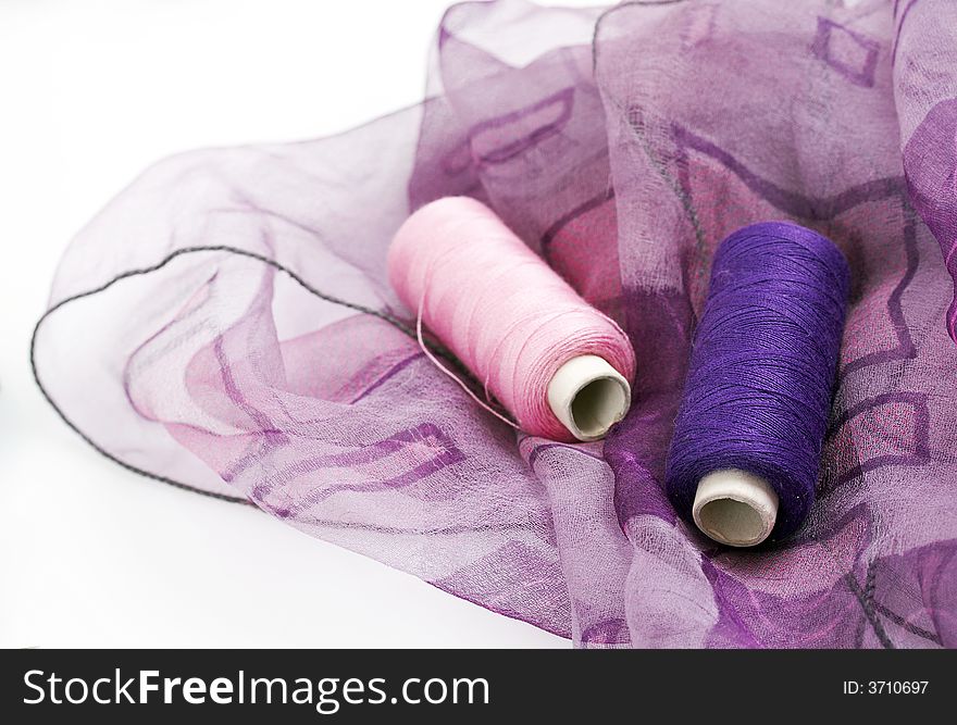 Purple Silk And Matching Threads